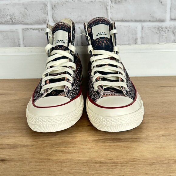 ⭐Converse x Isabel Marant Chuck 70 Hi Sz 8 Men's Shoes Black Vanilla Ice A14800C - Picture 7 of 14